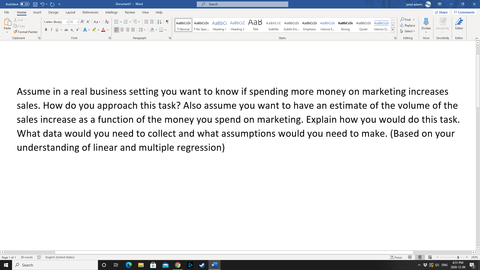Hello AutoSave . Off H Y U - Document1 - Word Search