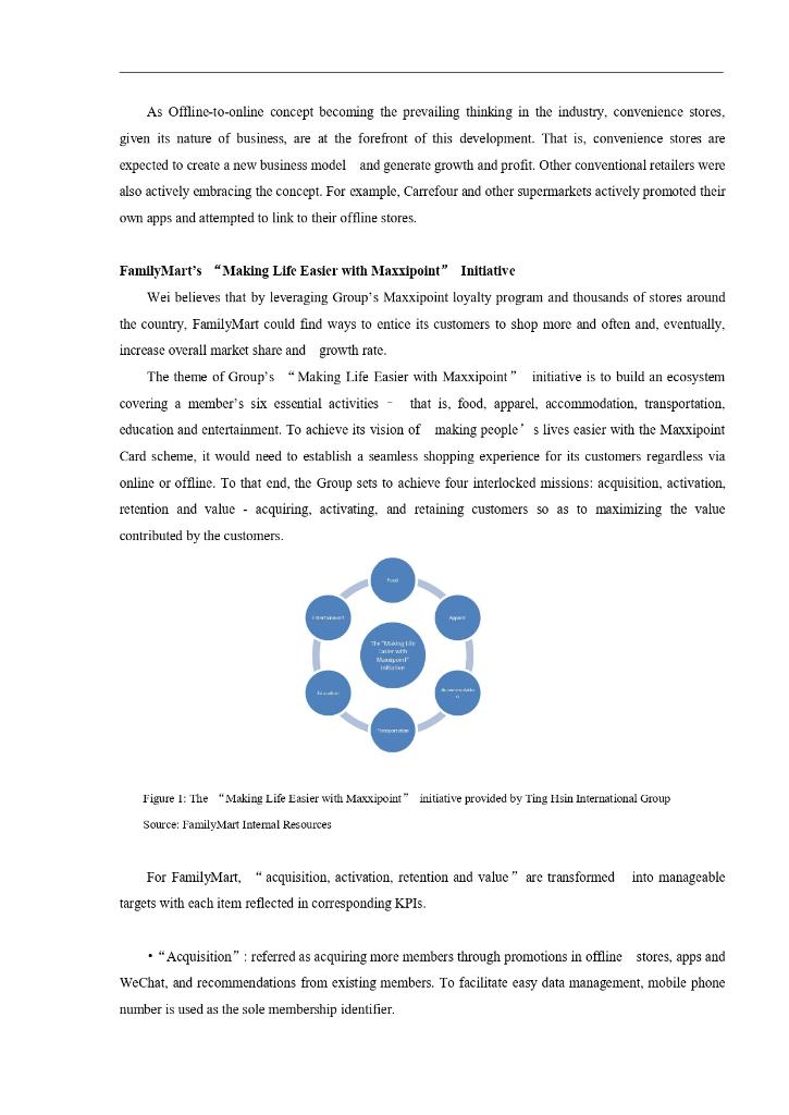 implement your chosen plan from (part a)? The O2O (Online-to-Offline) era began