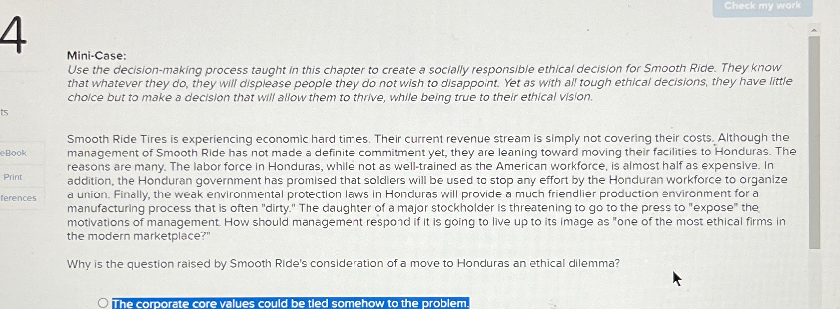  Mini-Case: Use the decision-making process taught in this chapter to create