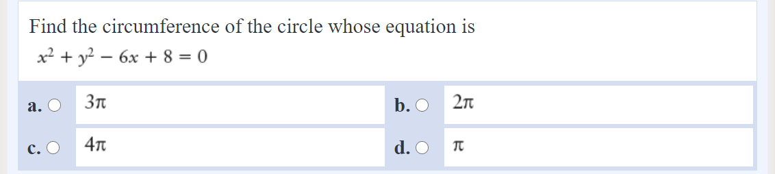 4) with radius 5. The two points (-2, 4) and (4, 2)
