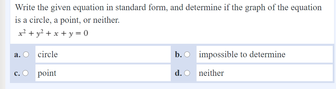 are the endpoints of the diameter of a circle. Write the equation