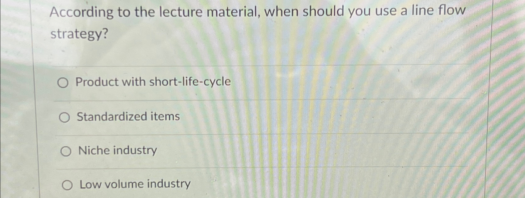  According to the lecture material, when should you use a line
