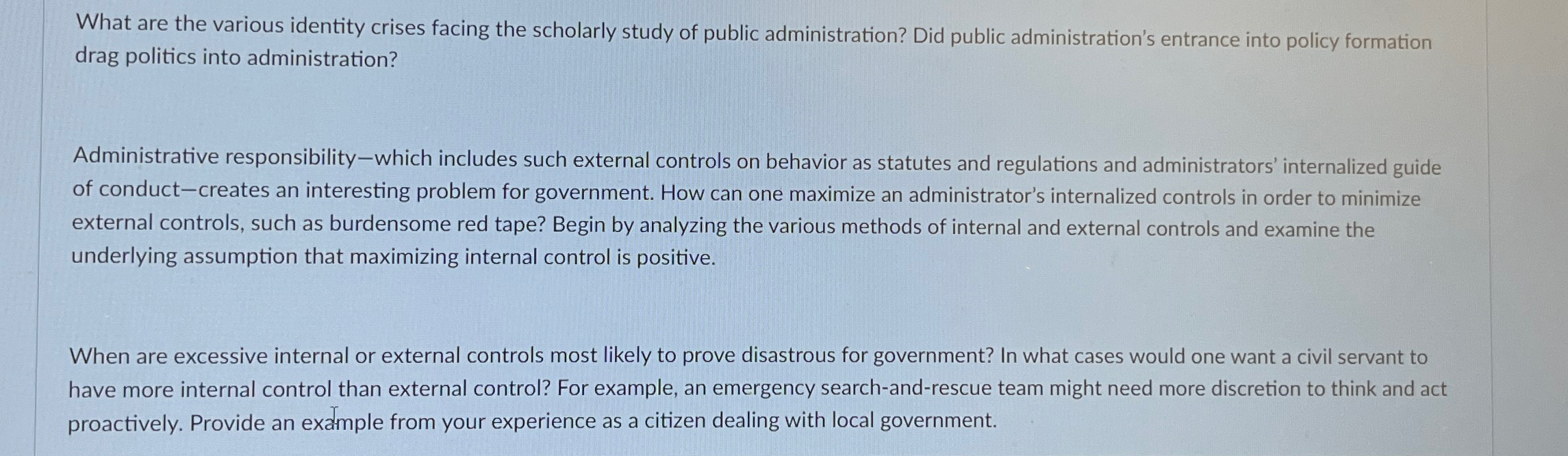  What are the various identity crises facing the scholarly study of