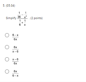 O (x+6 (x -8) 30 2. (05.04) 6x +9 Simplify 15:2 16x