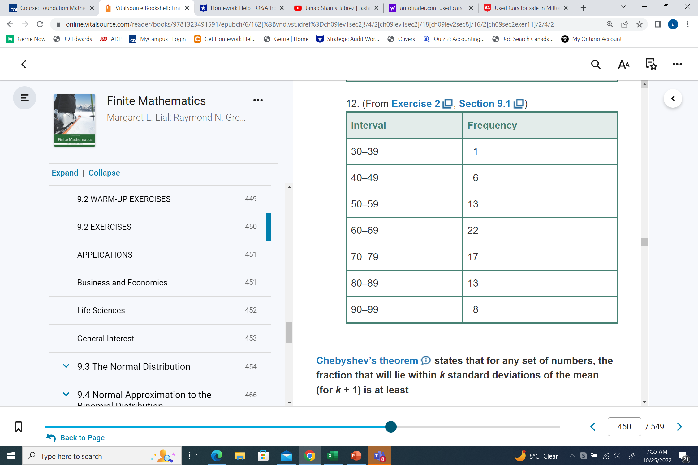Find the standard deviation for the following grouped data. CD Course: Foundation