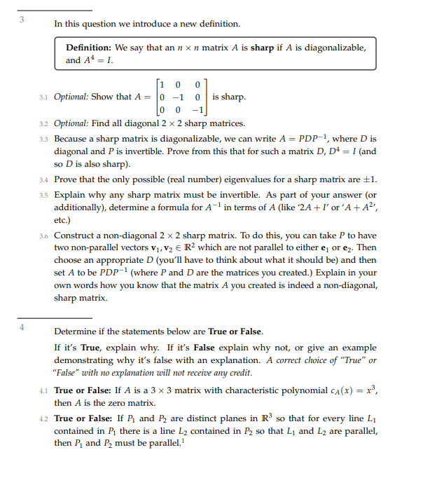 MAT223 - WINTER 2024 Please make sure to read the Assignment Instructions