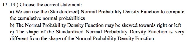 Markov chain density 17. 19.) Choose the correct statement: a) We can