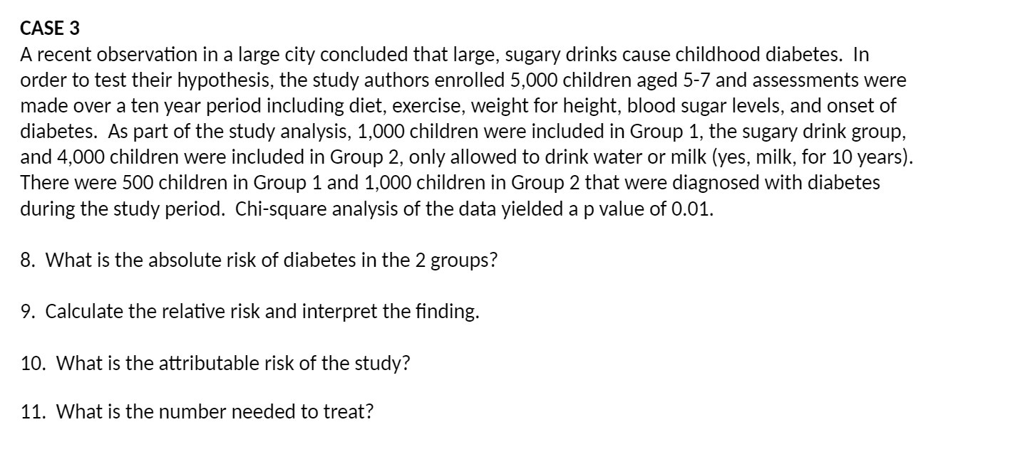 CASE 3 A recent observation in a large city concluded that