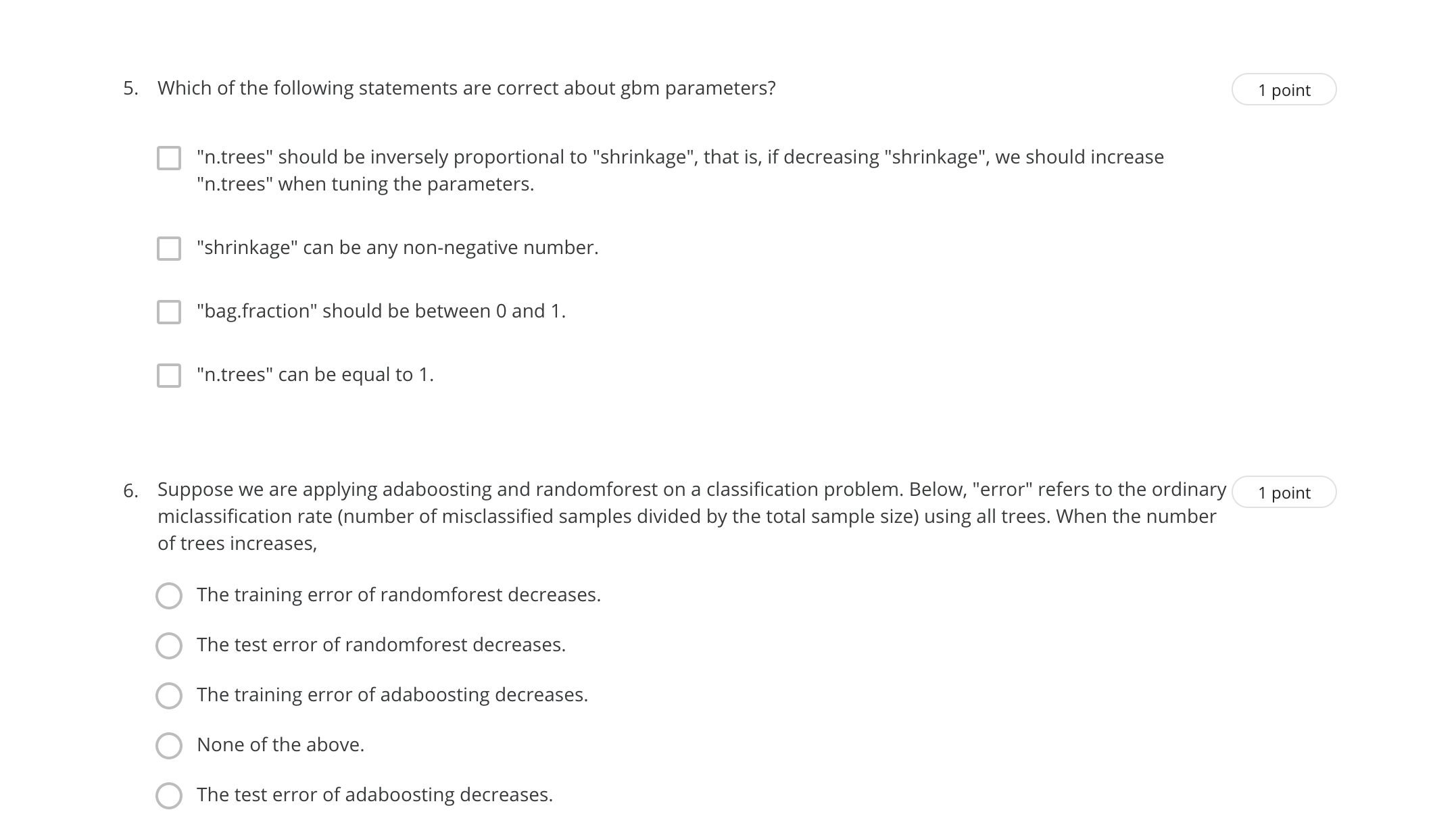 used once. B When building a classification tree, we can reuse a