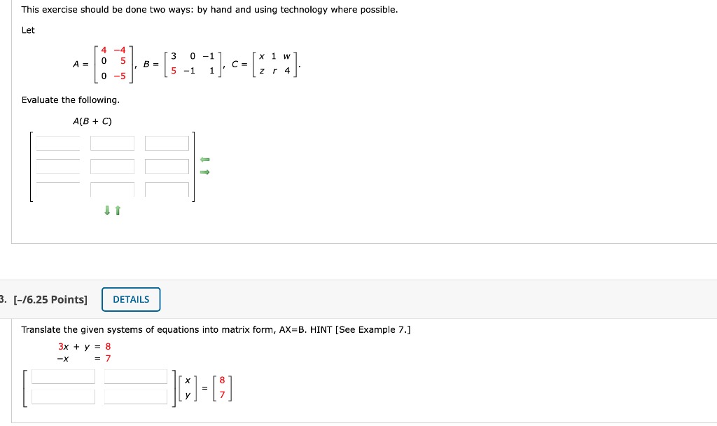' '2 6 0 Evaluate the following. AB ll II 0.] Given