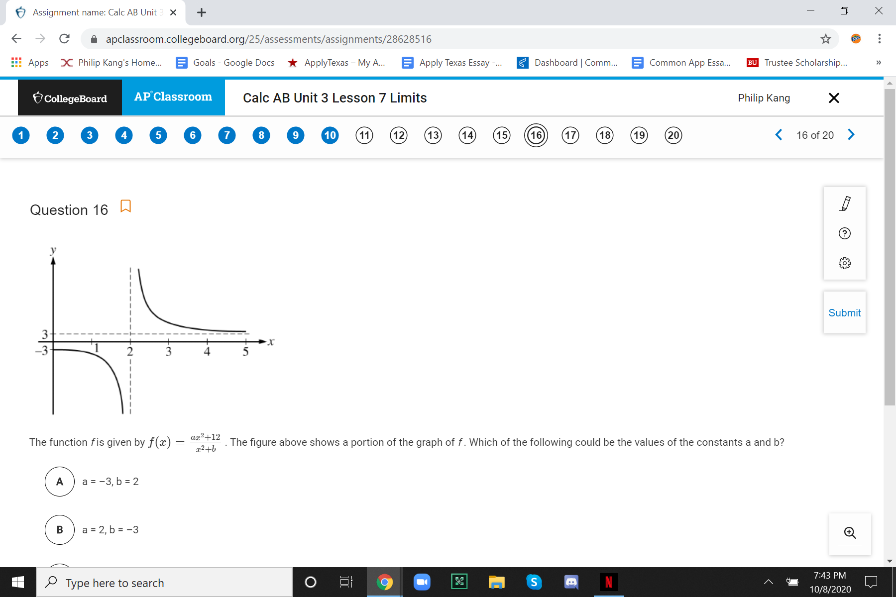 Unit 3 Lesson 7 Limits Philip Kang X 1 2 3 4