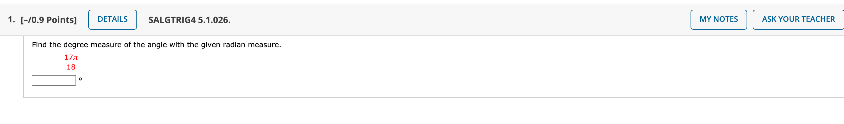 circle with a central angle of 7/12 rad is 17 ma. Find
