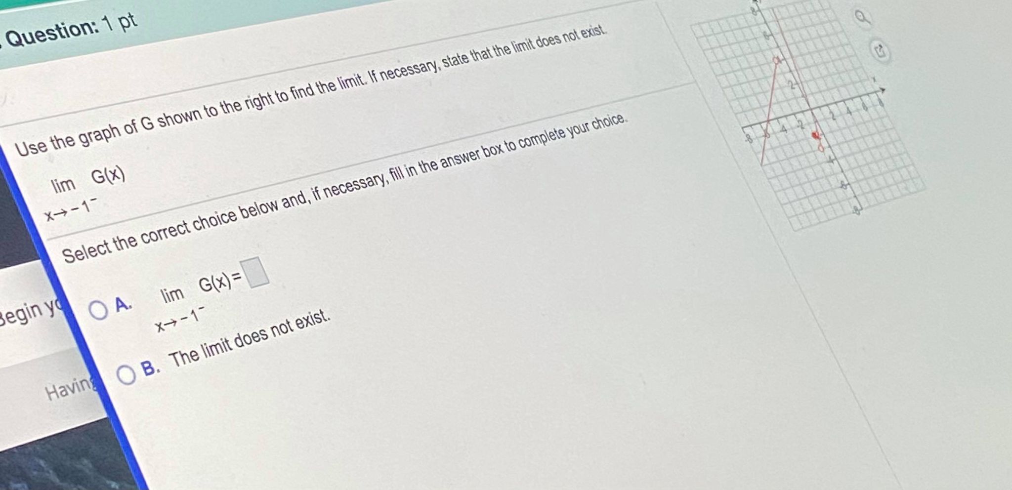 please help me with these Question: 1 pt Use the graph of