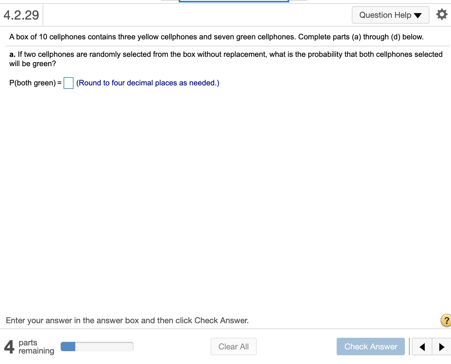 If two cellphones are randomly selected from the box without?replacement, what