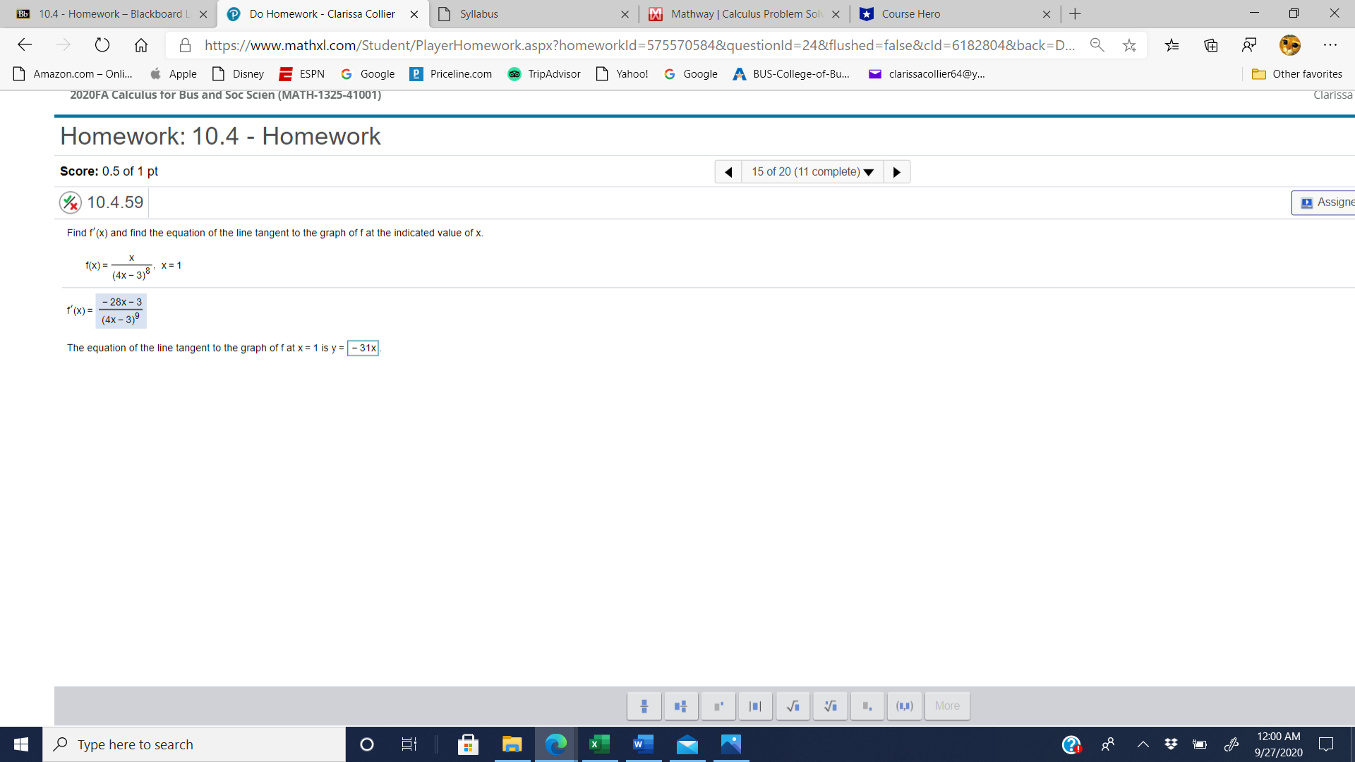  Bb 10.4 - Homework - Blackboard L X Do Homework -