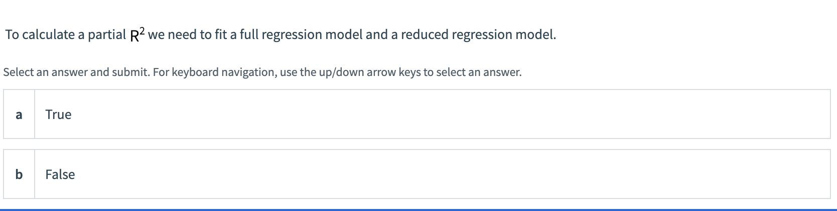 Please explain, Thank you! To calculate a partial R2 we need to