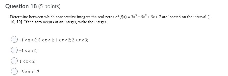 The function has infinite discontinuity. O The function has point discontinuity. O