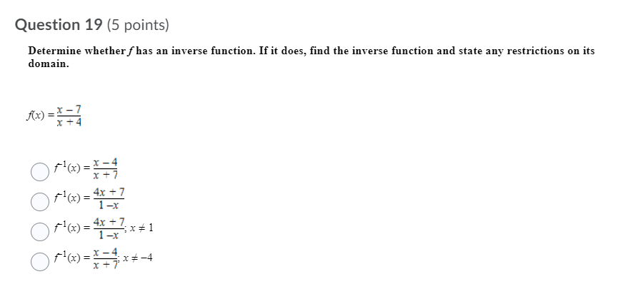 The function has jump discontinuity.Question 10 (5 points) State whether the graph