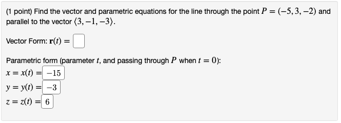 A = (0, 9, 9) to the point B = (6, -2,