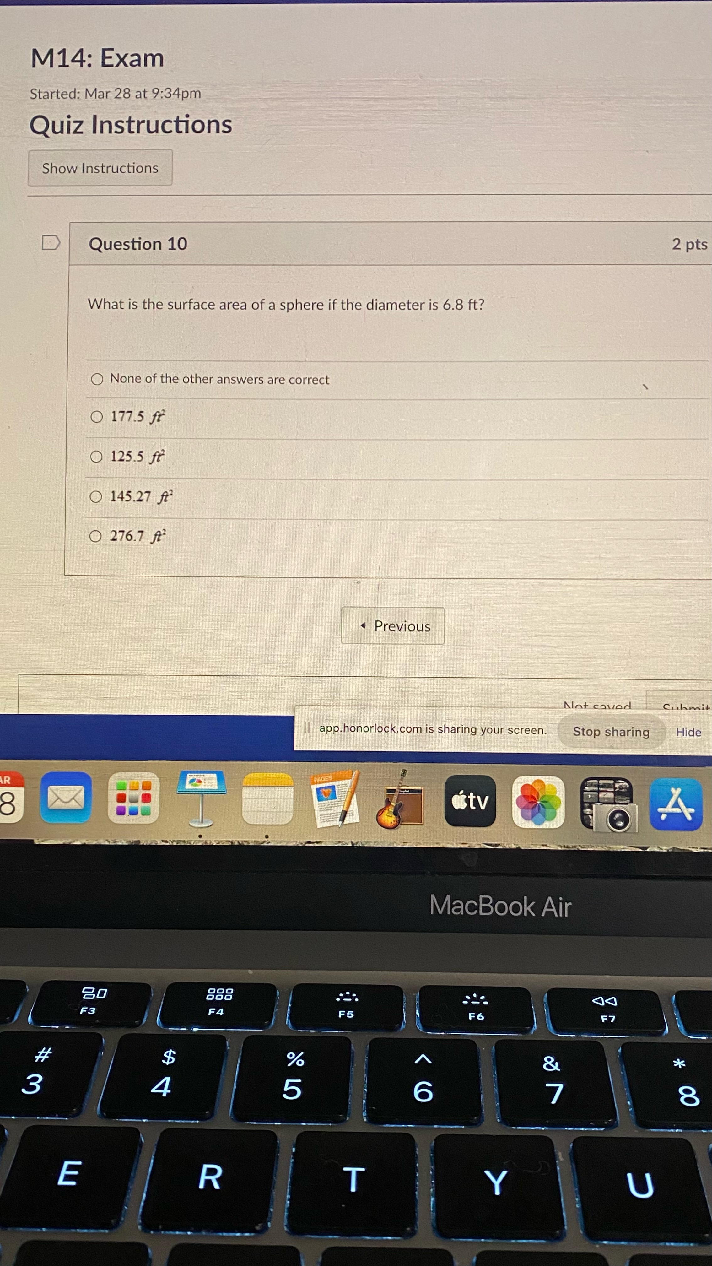 O perimeter is 6.2 mi area is 5.52 mi None of the