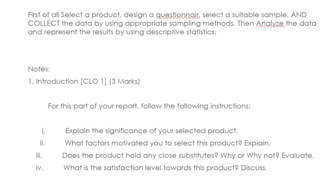 Please type a statistical report as shown in the following page First