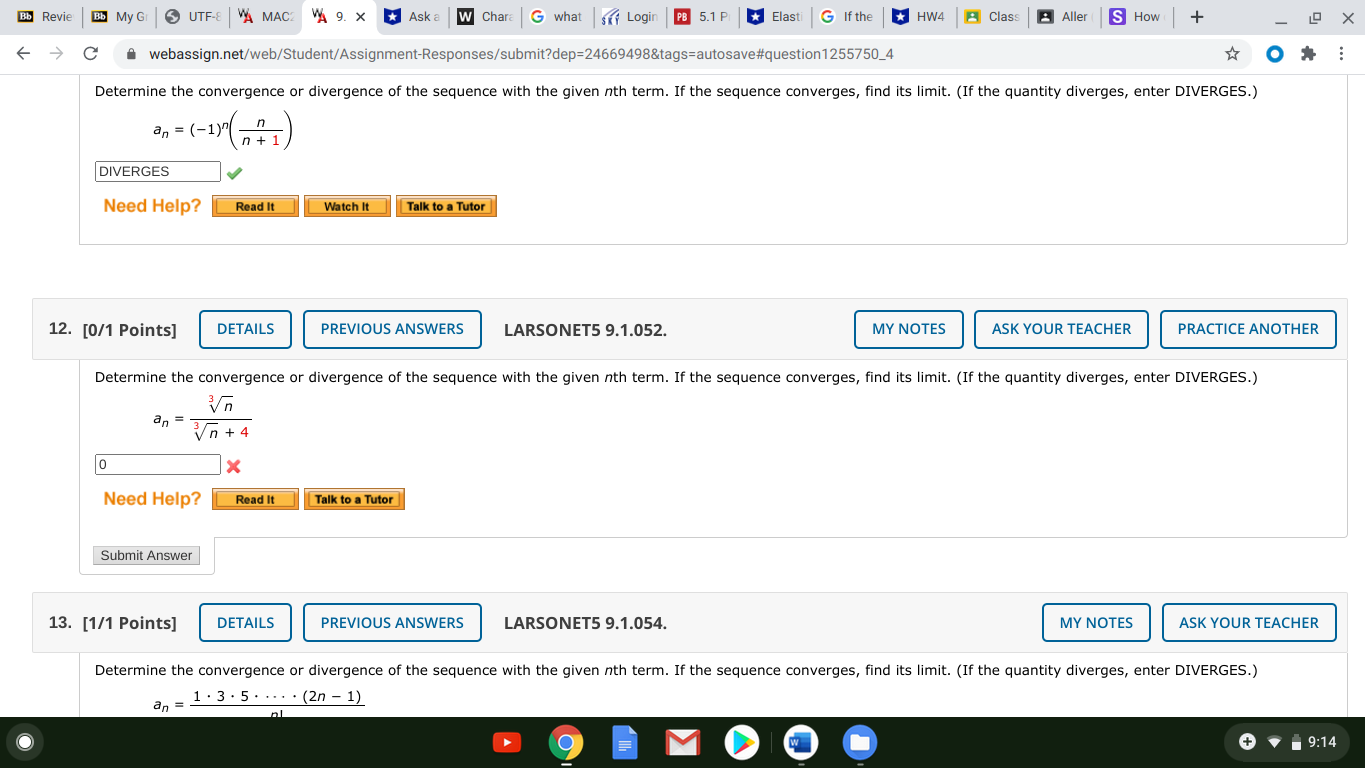 5.1 P * Elasti G If the * HW4 Class Aller S