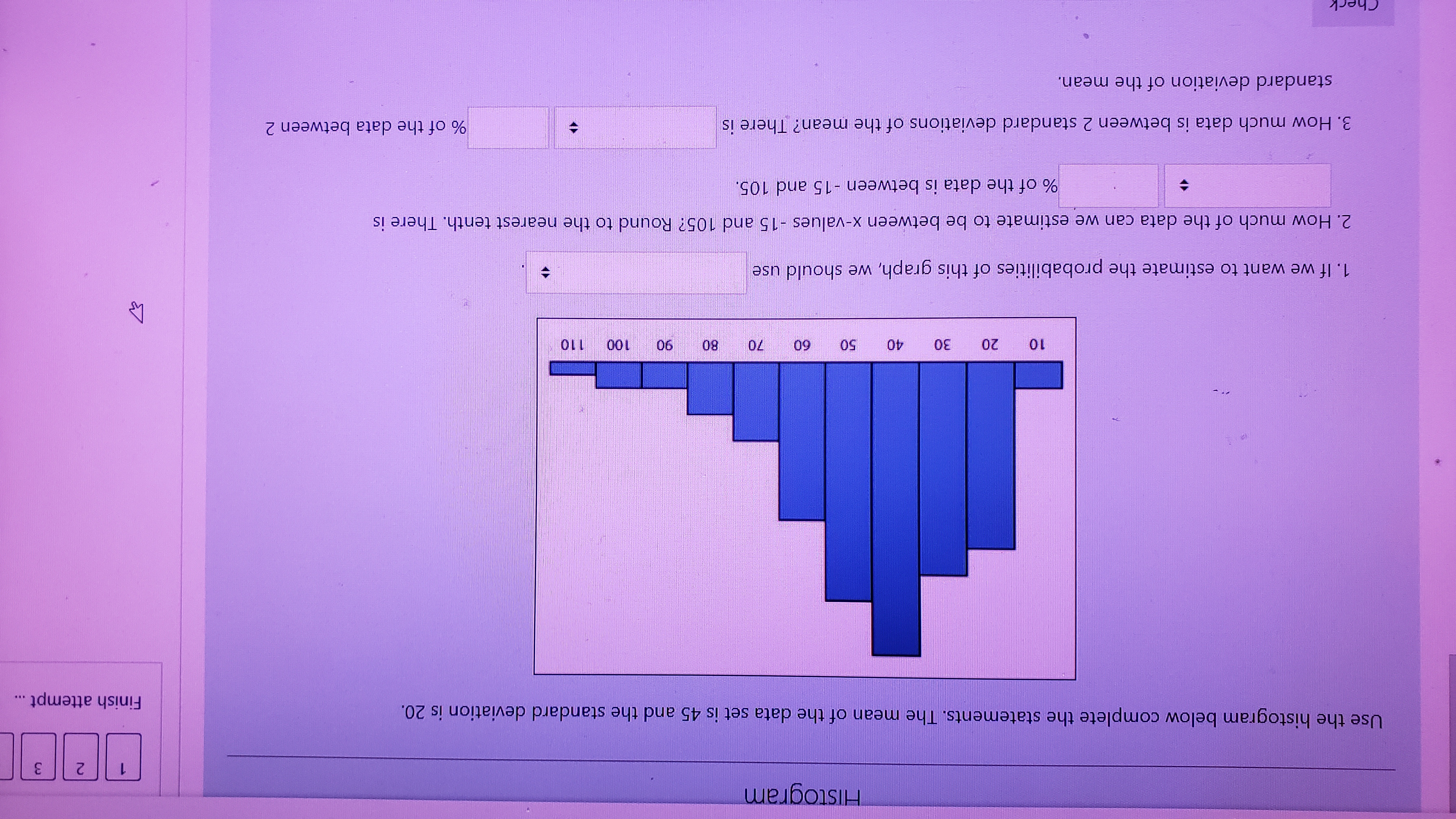 Please some one help me with these Histogram 2 3 Use the