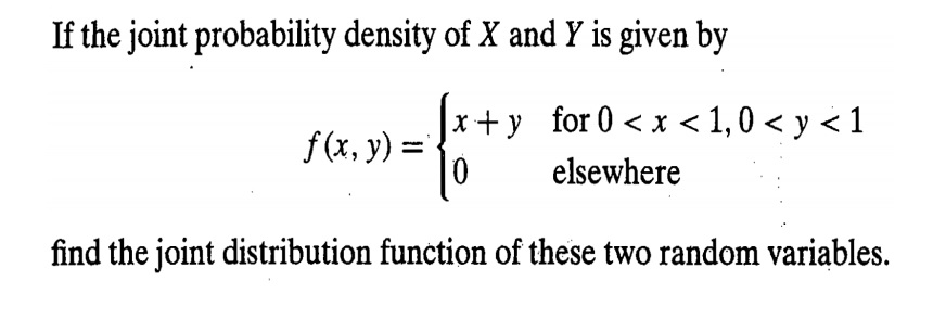joint density function fxgymy) = 2 _ 332+SIEZ2:r; 53 10 11' (a)