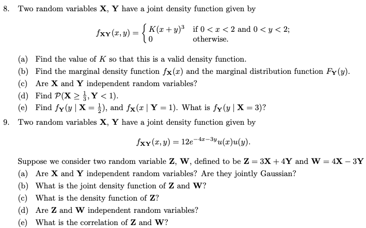 What is the joint density function of Z = X + Y