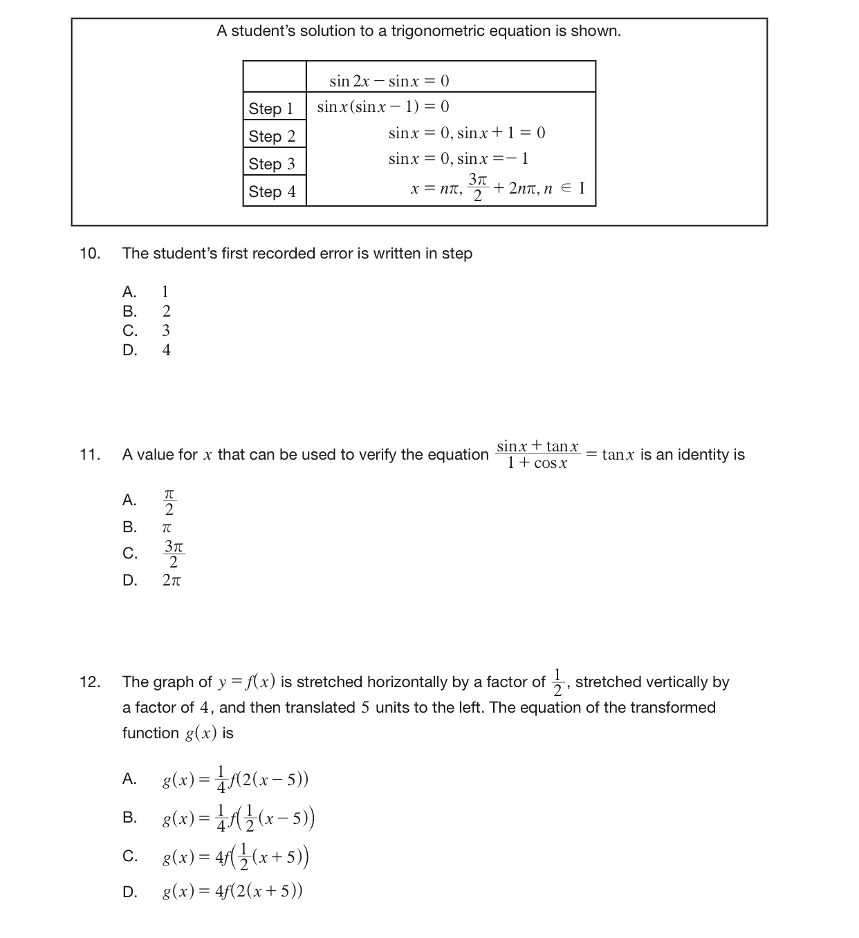 + c = 0, Trigonometry x = =bzyb - 4ac 2a 0