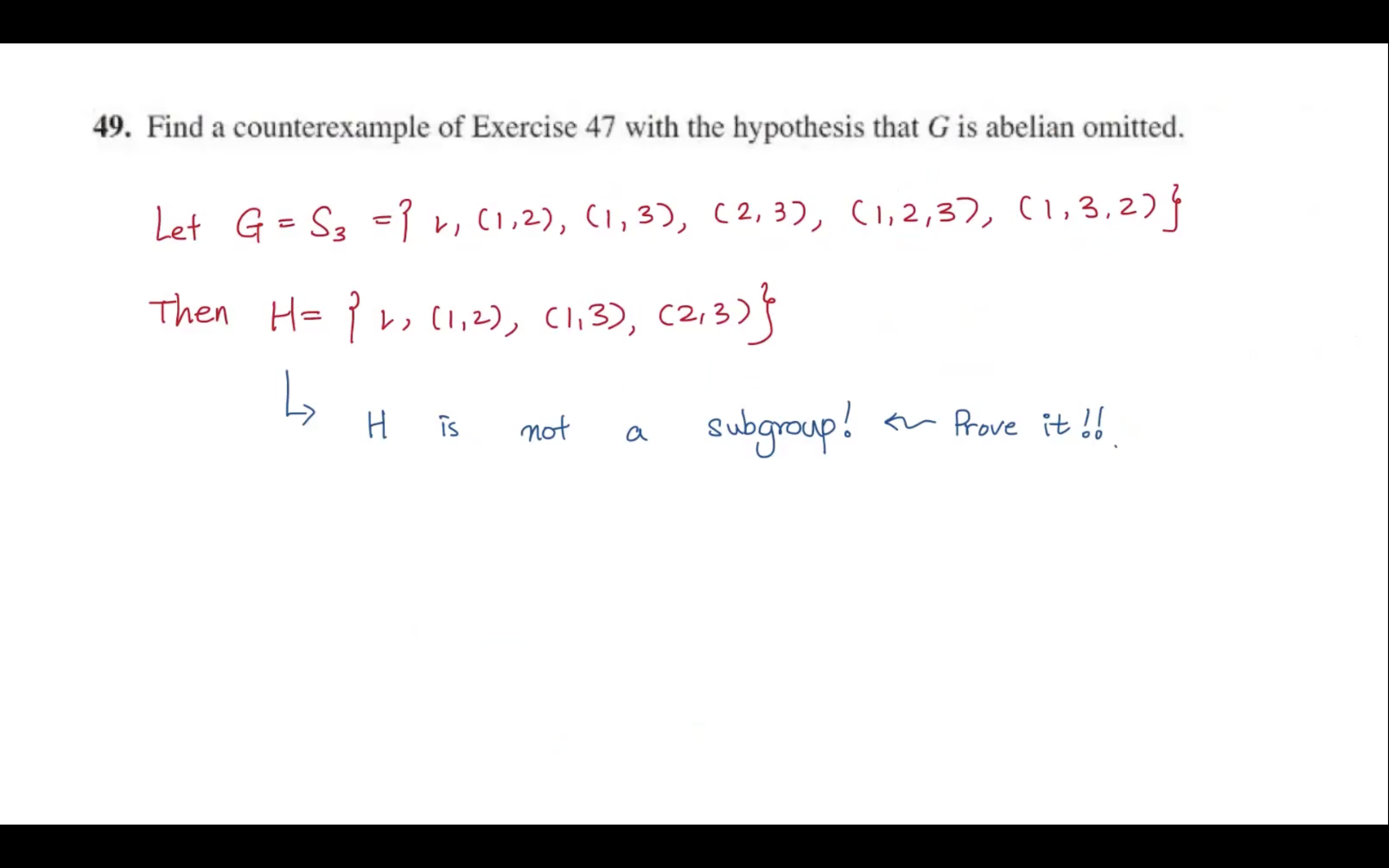 G be an abelian group. Let H be the subset of G