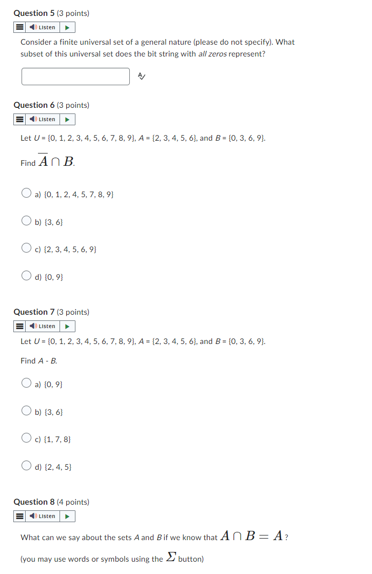 true or false? 0 C {0} P ) True Yy () False