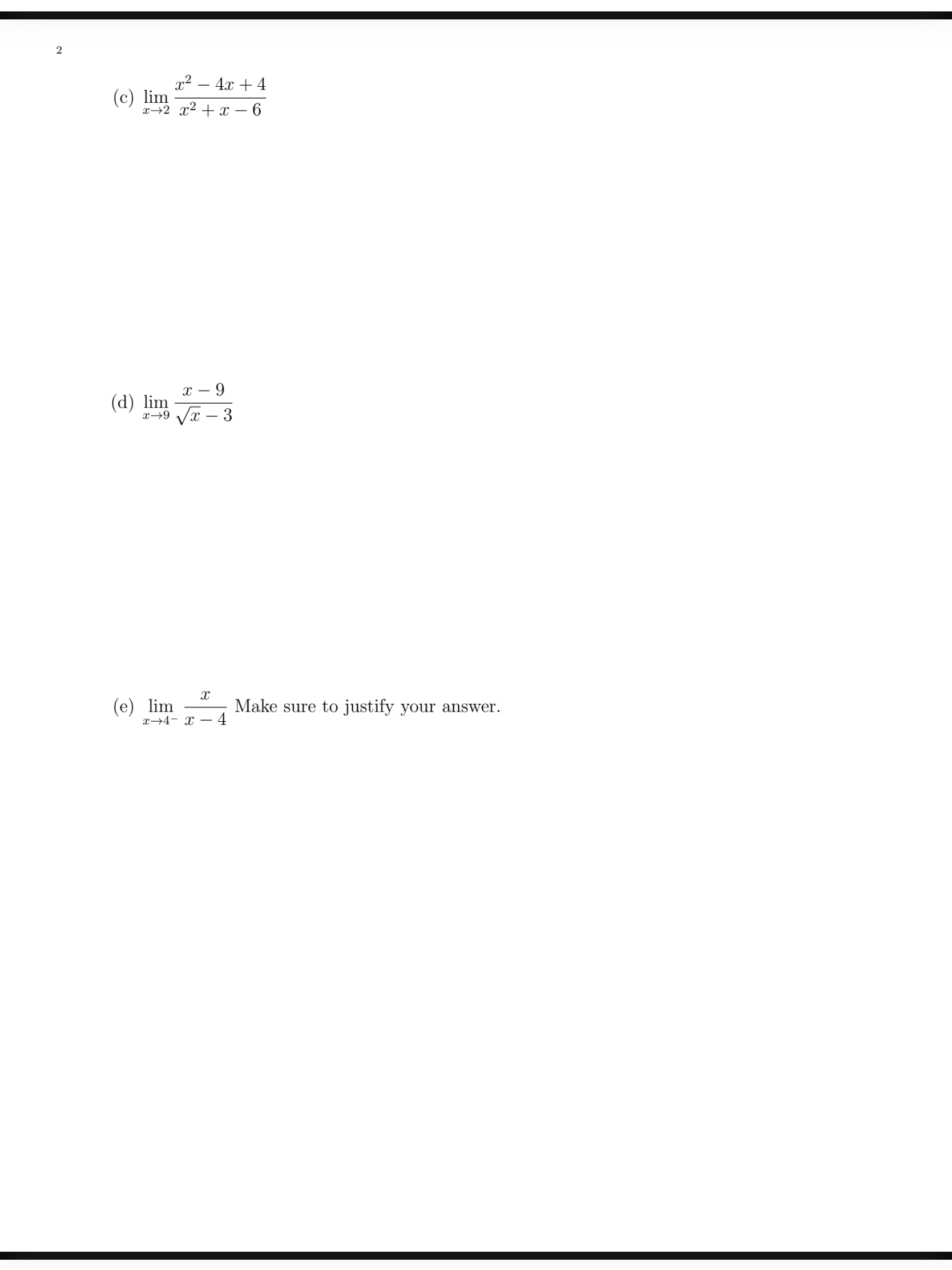 would appreciate you help. Thank you! Instructions: Show ALL work to recieve