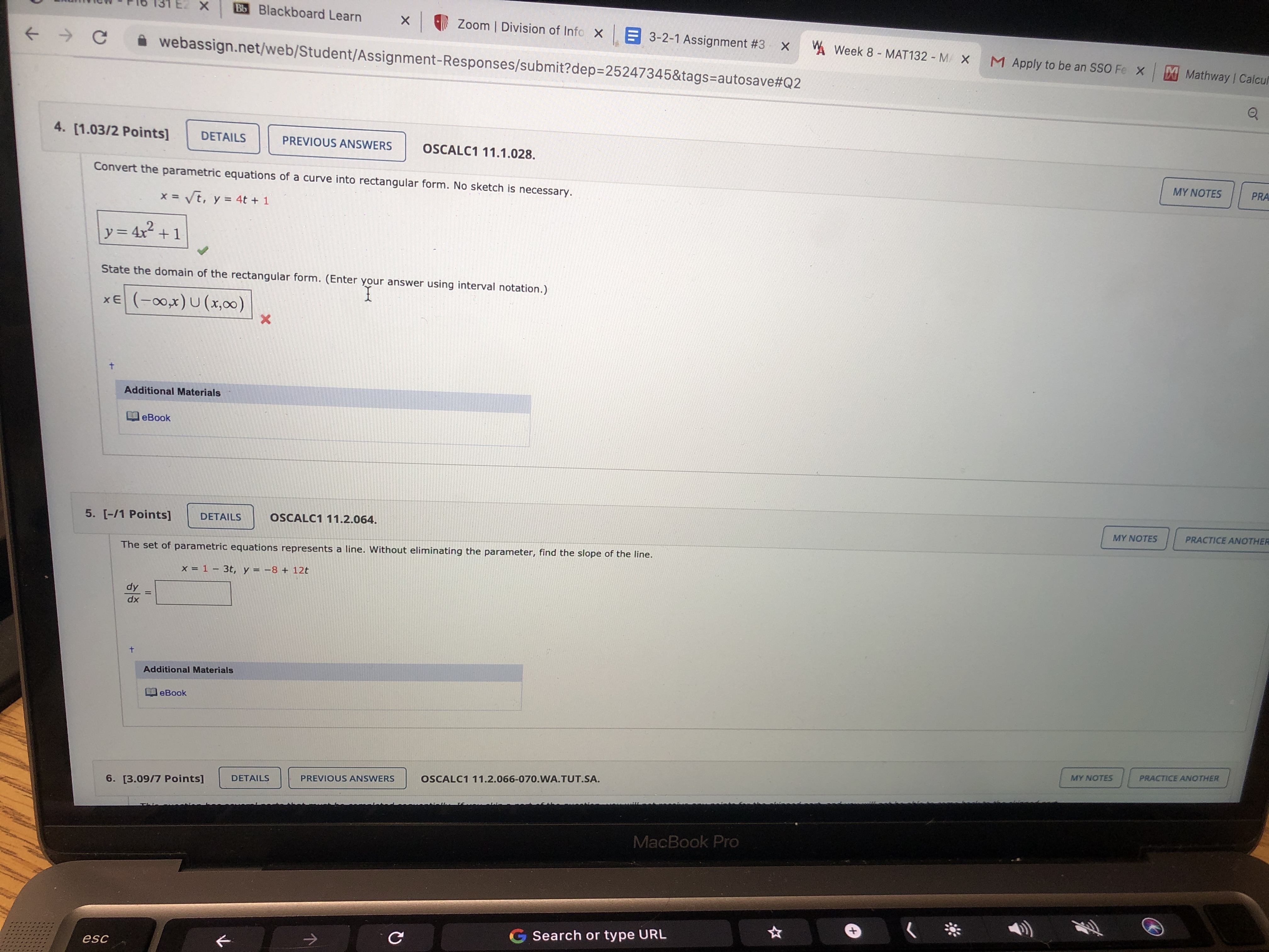 Please help with questions 4 and 5. Bb Blackboard Learn X Zoom
