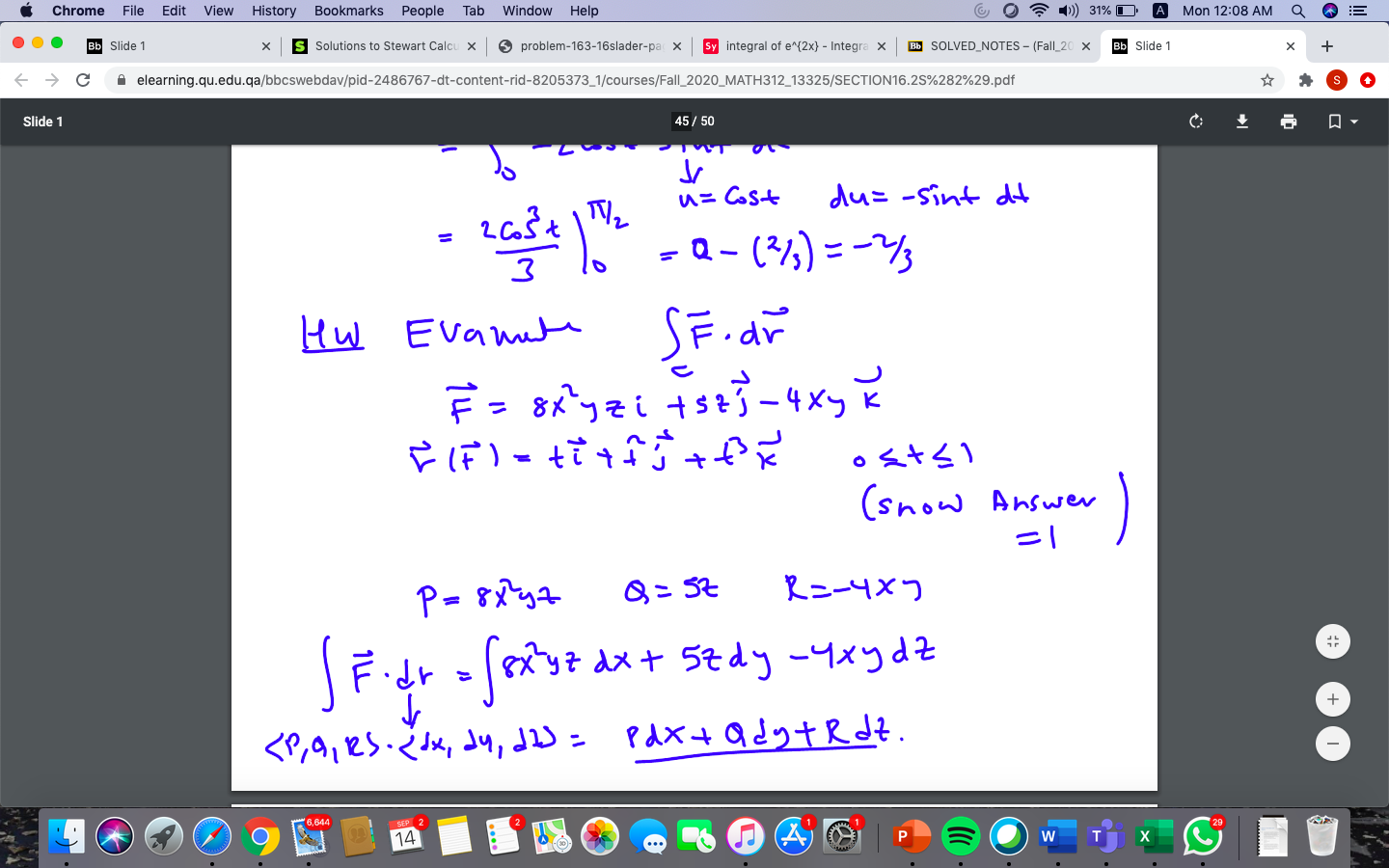 please show me how the answer is equal to 1 Chrome File