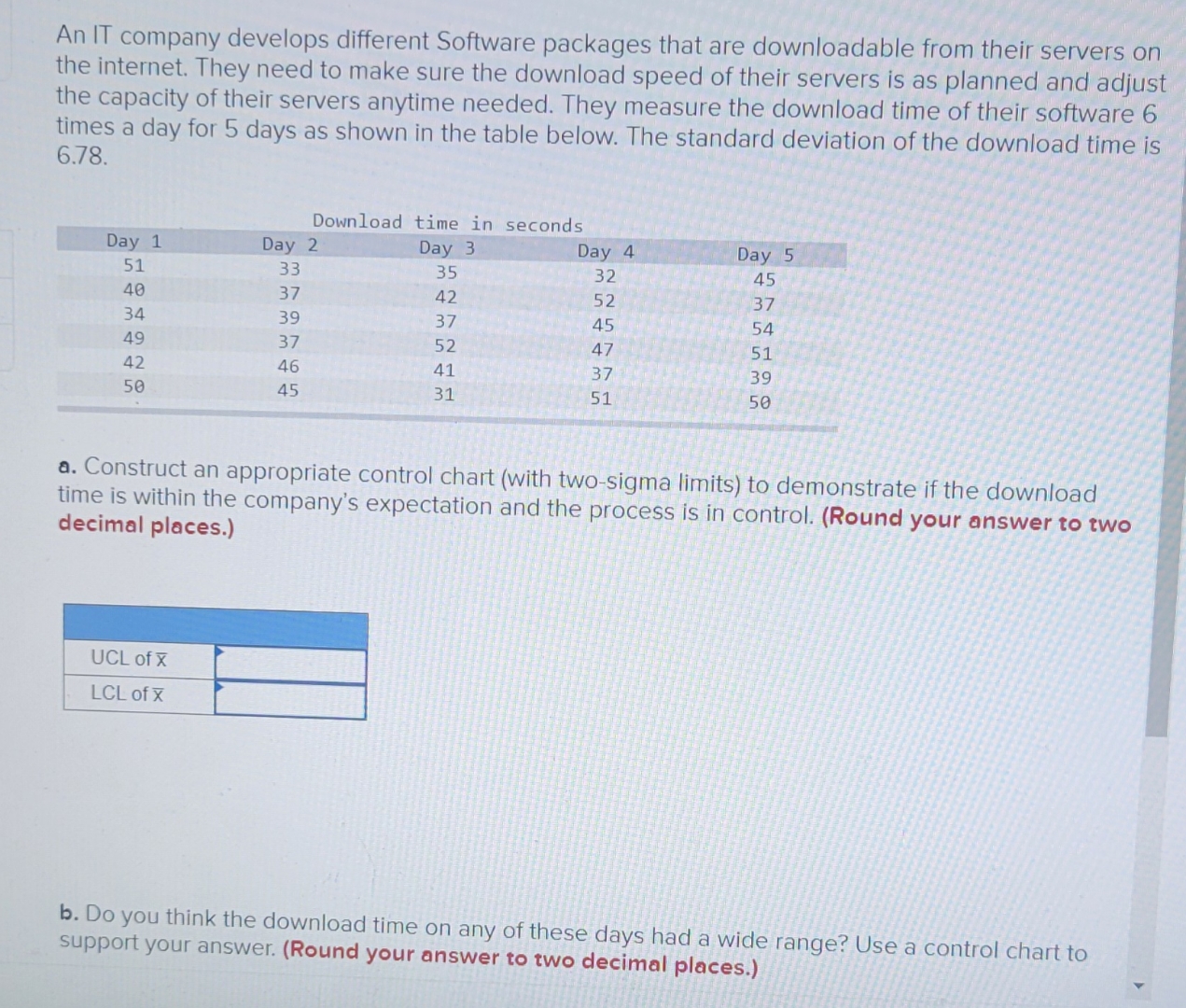  An IT company develops different Software packages that are downloadable from