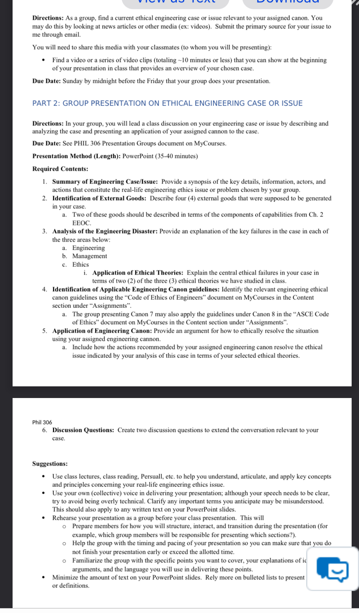  Directions: As a group, find a current ethical engineering case or