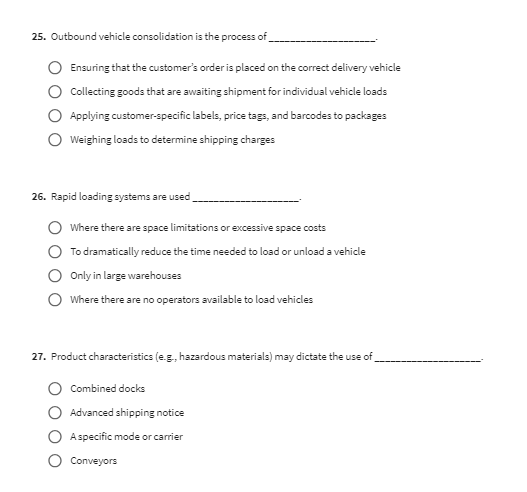in a separate picking area Reduce honeycombing 17. The purpose of kitting