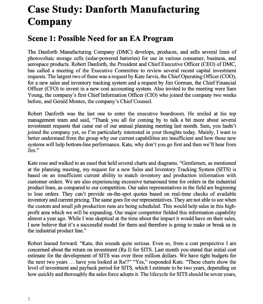  Read this case study carefully and summarize in a critical way