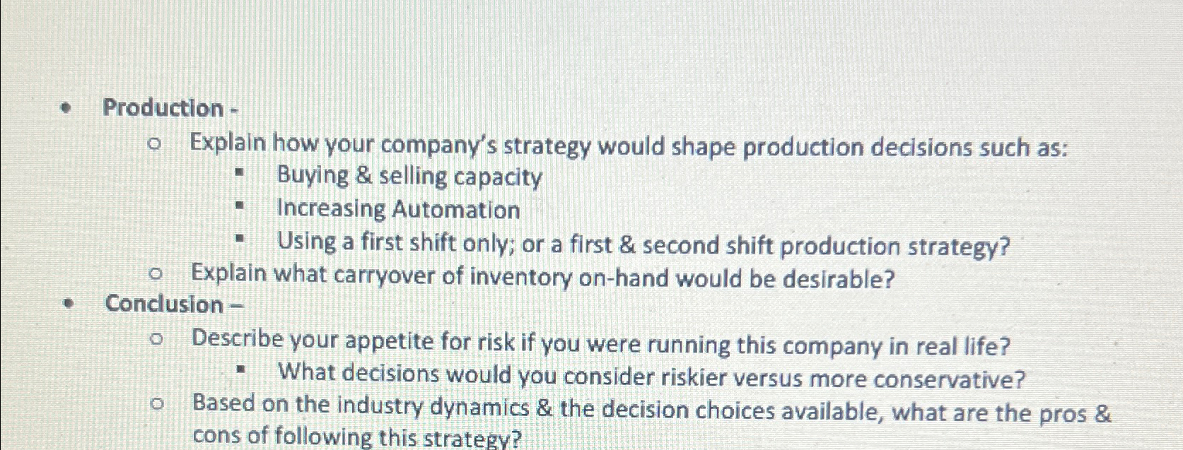  Using Exhibit 6.2(as shown below) choose ONE of the four strategic