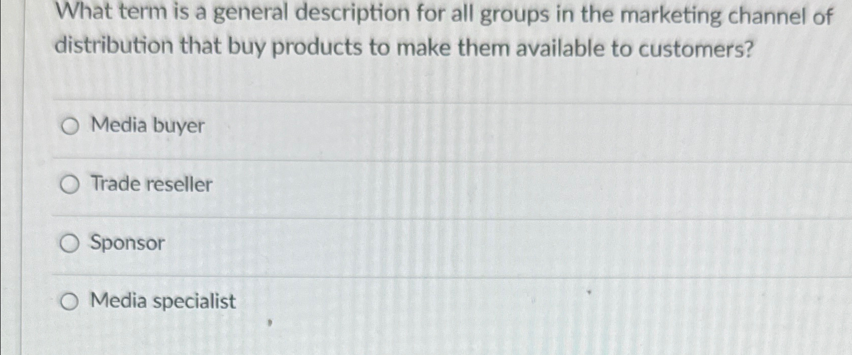  What term is a general description for all groups in the