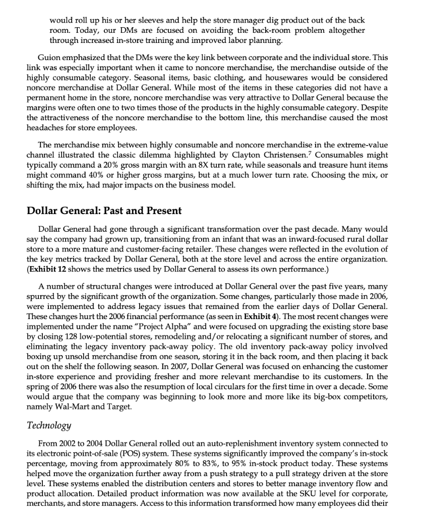 the significant progress the dollar store industry, and Dollar General in particular,