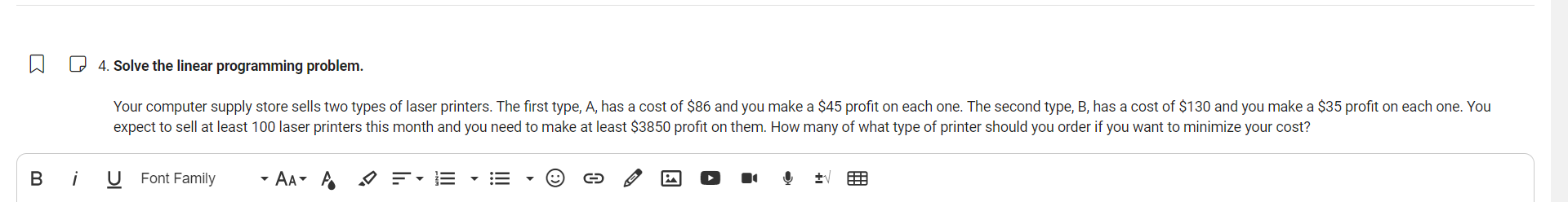 economy blend that contains 4 ounces of A grade coffee and 12