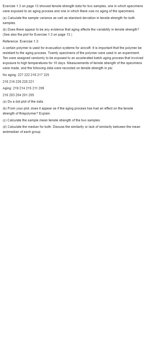 Compute the sample variance and the sample standard deviation for both control