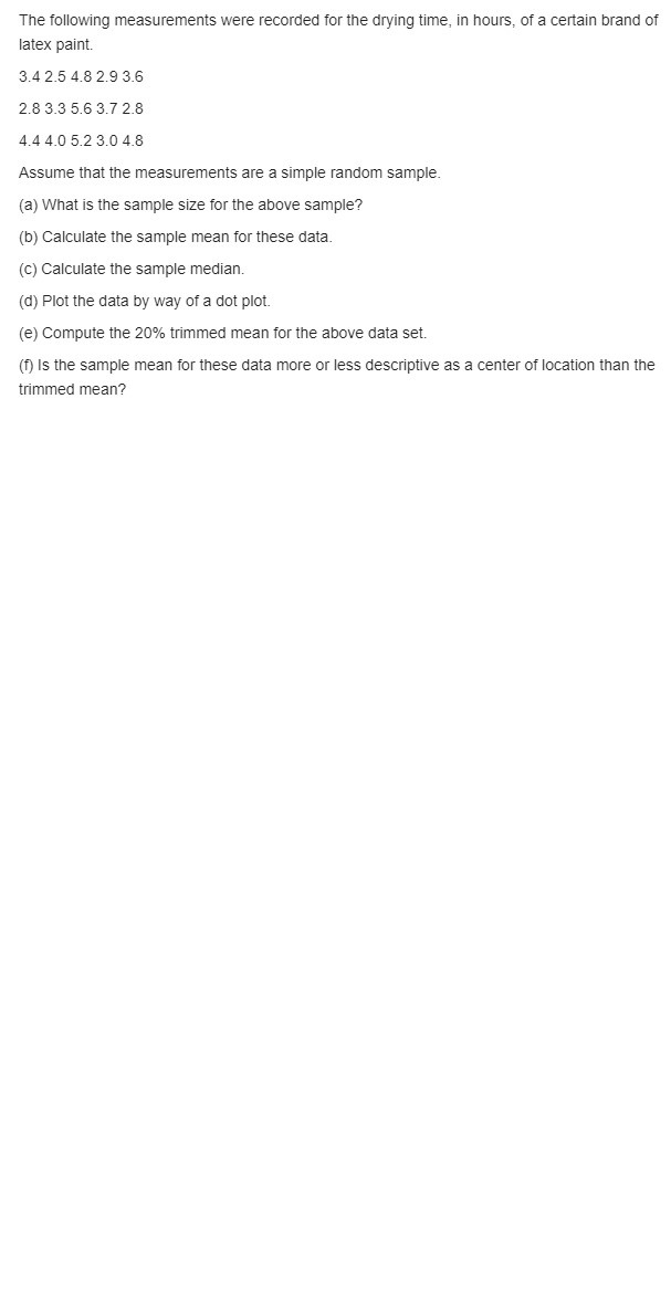 and treatment groups. Reference Exercise 1.5: Twenty adult males between the ages