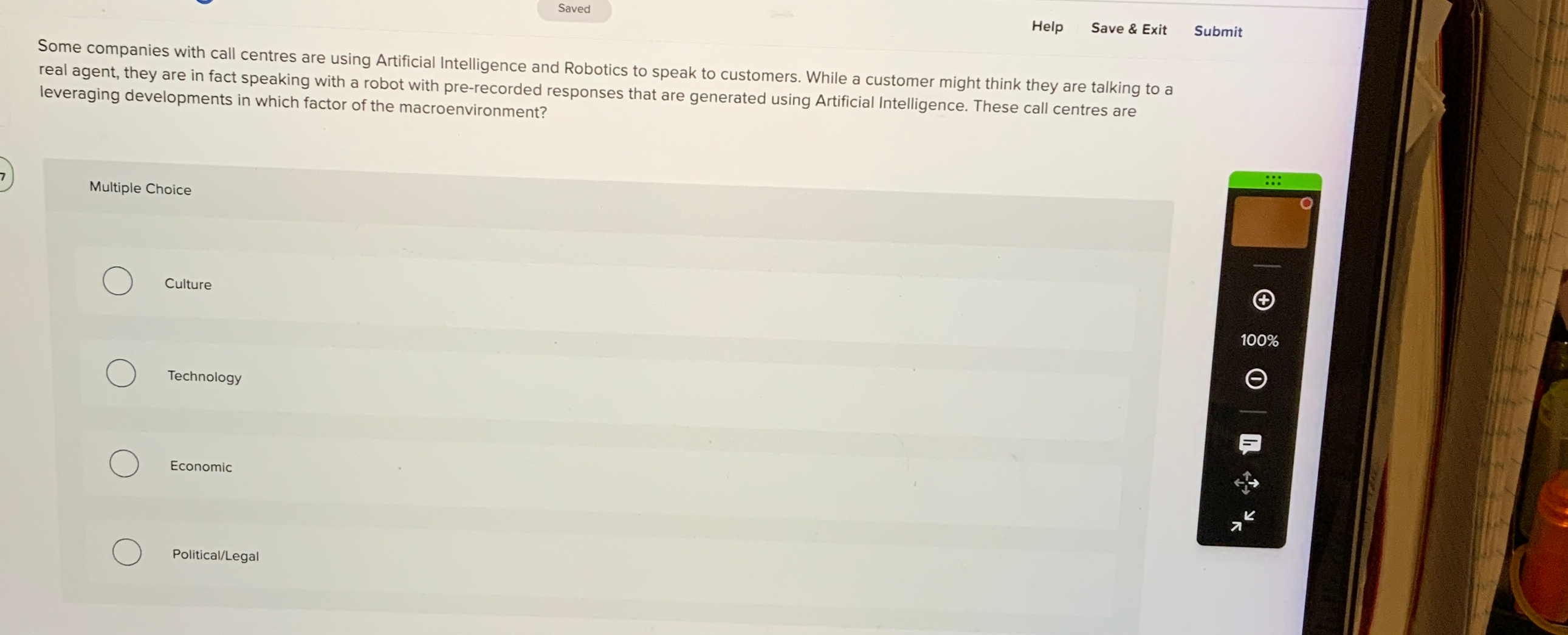  Saved Help Save & Exit Submit Some companies with call centres