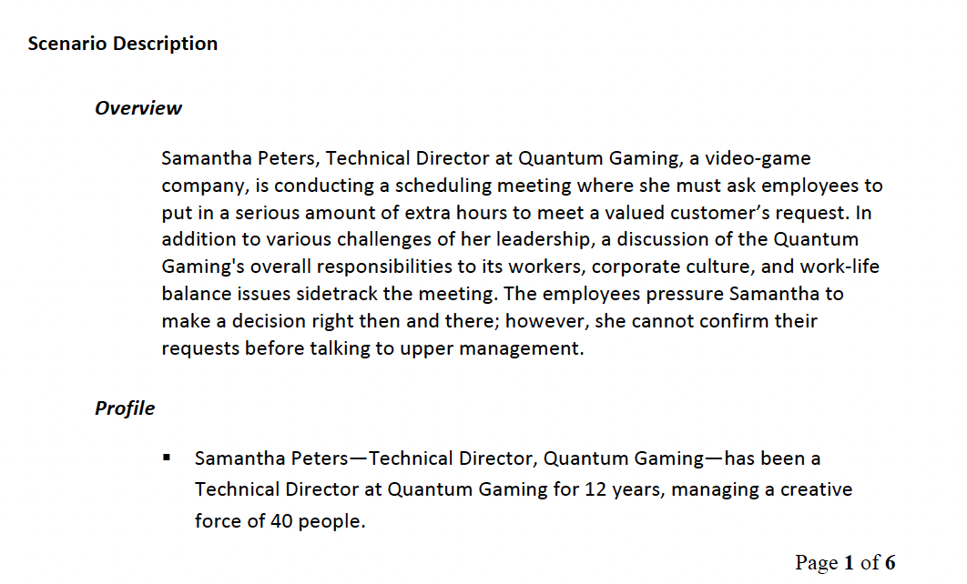  1. Provide an overview of the current dynamics between the employees