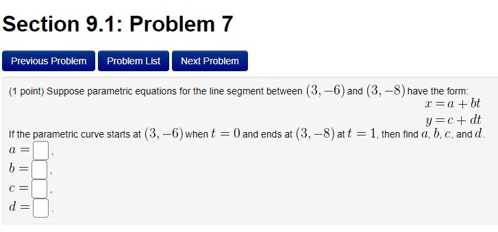PLS HELP ME WITH THE SOLUTION Section 9.1: Problem 7 Previous Problem