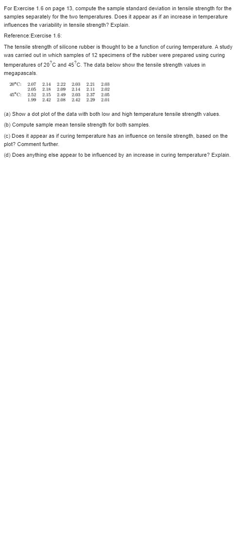 for each. The data are as follows: Company A: 9.3 8.8 6.8