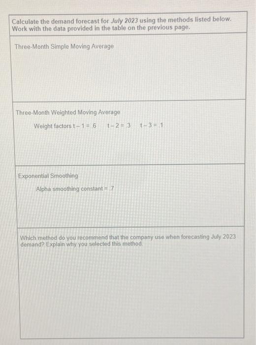 the following case activity and transfer your answers to the appropriate questions